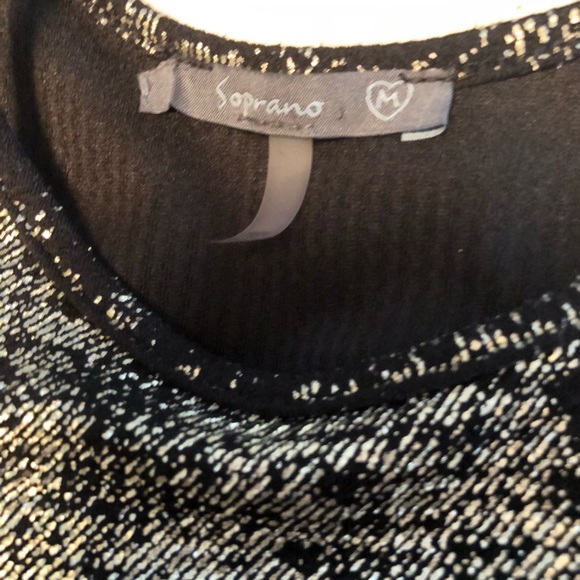 Soprano Gold Metallic Skater Dress - Picture 8 of 11